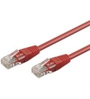Goobay 68349 Latiguillo Cat 5e, U/Utp, Rojo, 10 M