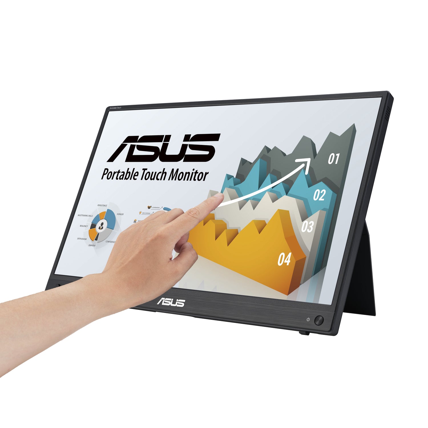 EAN 4711081804482 - ASUS ZenScreen MB16AHT pantalla para PC 39,6 cm (15.6") 1920 x 1080 Pixeles Full HD Pantalla táctil Negro imagen 3
