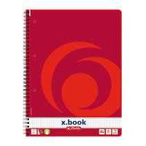 Herlitz 10834117 Cuaderno Y Block A4 80 Hojas Rojo