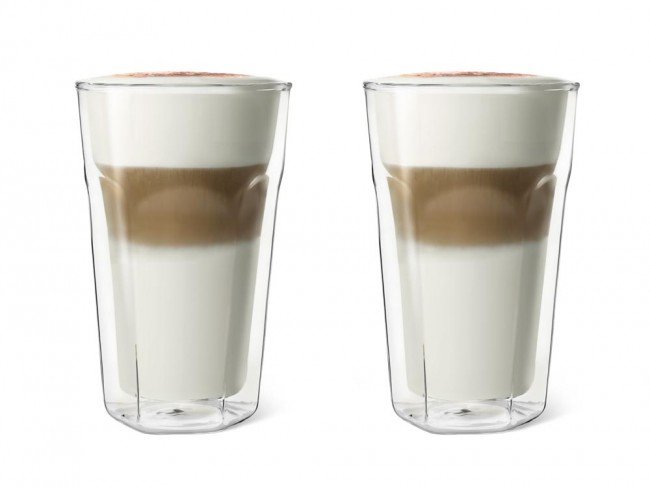 2 Vasos Latte Macchiato De Doble Pared Leopold Vienna Lv01516