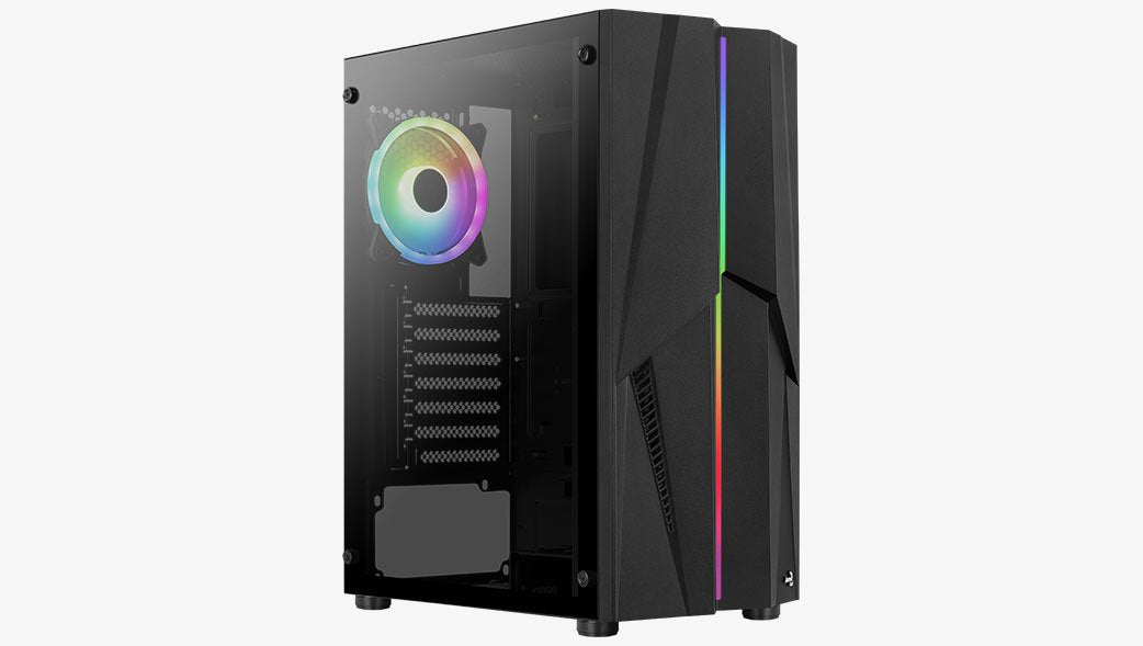 Caja Pc Aerocool Midi Mecha V2 Microatx/Atx/Miniitx O.N. 1xargb