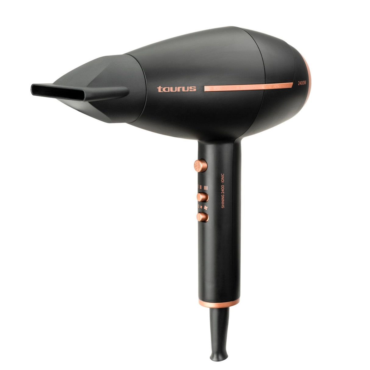 Secador De Pelo Taurus Shining 2400 Ionic 2400w Tecnología Iónica 2 Velocidades 3 Temperaturas 2 Concentradores Difusor