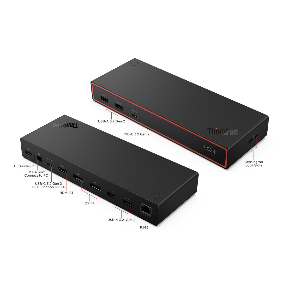 EAN 0195892147145 - Lenovo ThinkPad USB4 Dock 5000 (with 135W Adapter) Alámbrico Negro imagen 7