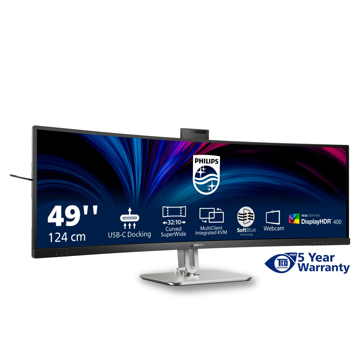 EAN 8712581802554 - Philips 49B2U6900CH/00 pantalla para PC 124 cm (48.8") 5120 x 1440 Pixeles Dual QHD LCD Negro imagen 5