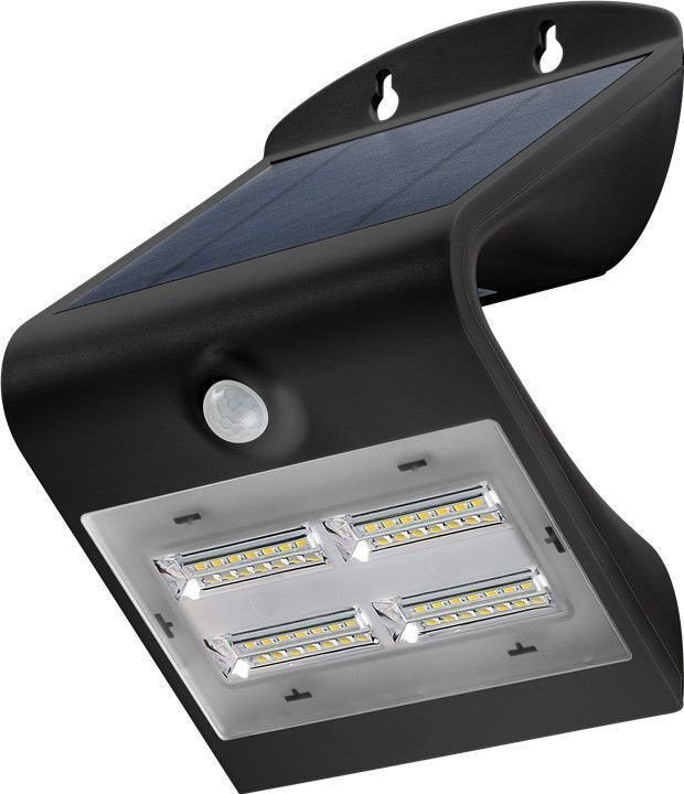 Lámpara Solar Led De Pared Con Sensor De Movimiento, 3,2 W, Color Negro