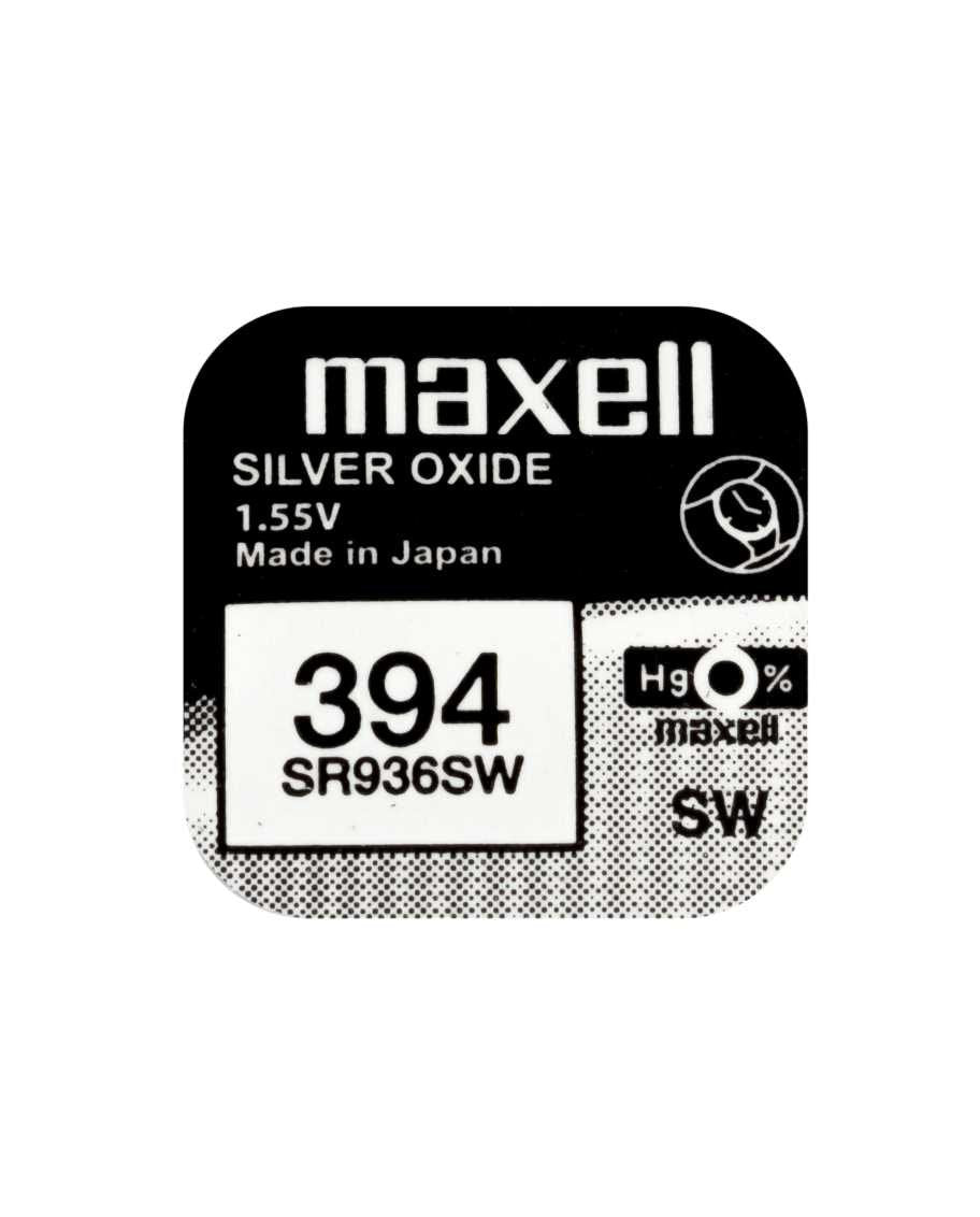 Maxell Micro Pilas Planas Óxido De Plata 1,55v - Sr0936sw 394 Caja 10u