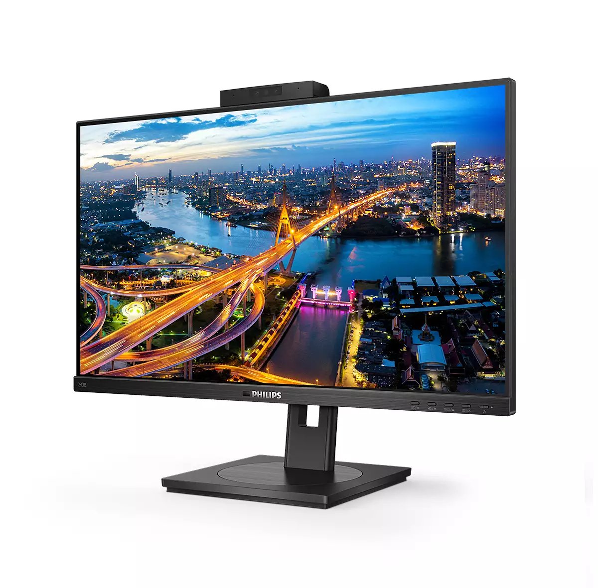Monitor Philips 23.8" 243b1jh/00 Ips Wled Fhd 1920x1080 16:9 1000:1 250cd/M2 4ms Gtg Dp/Hdmi Usb-C 3.2/Usb 3.2/Display Link