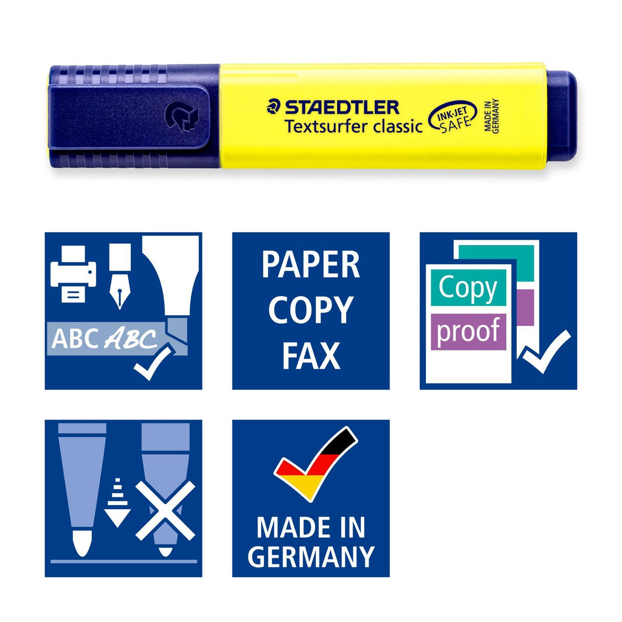 EAN 4007817102695 - Staedtler 364 RC4 marcador 4 pieza(s) Punta de cincel Azul, Verde, Rosa, Amarillo imagen 5