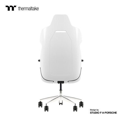 Thermaltake Argent E700 Glacier Blanco With Slate Gray Crayon Real Leather Chair