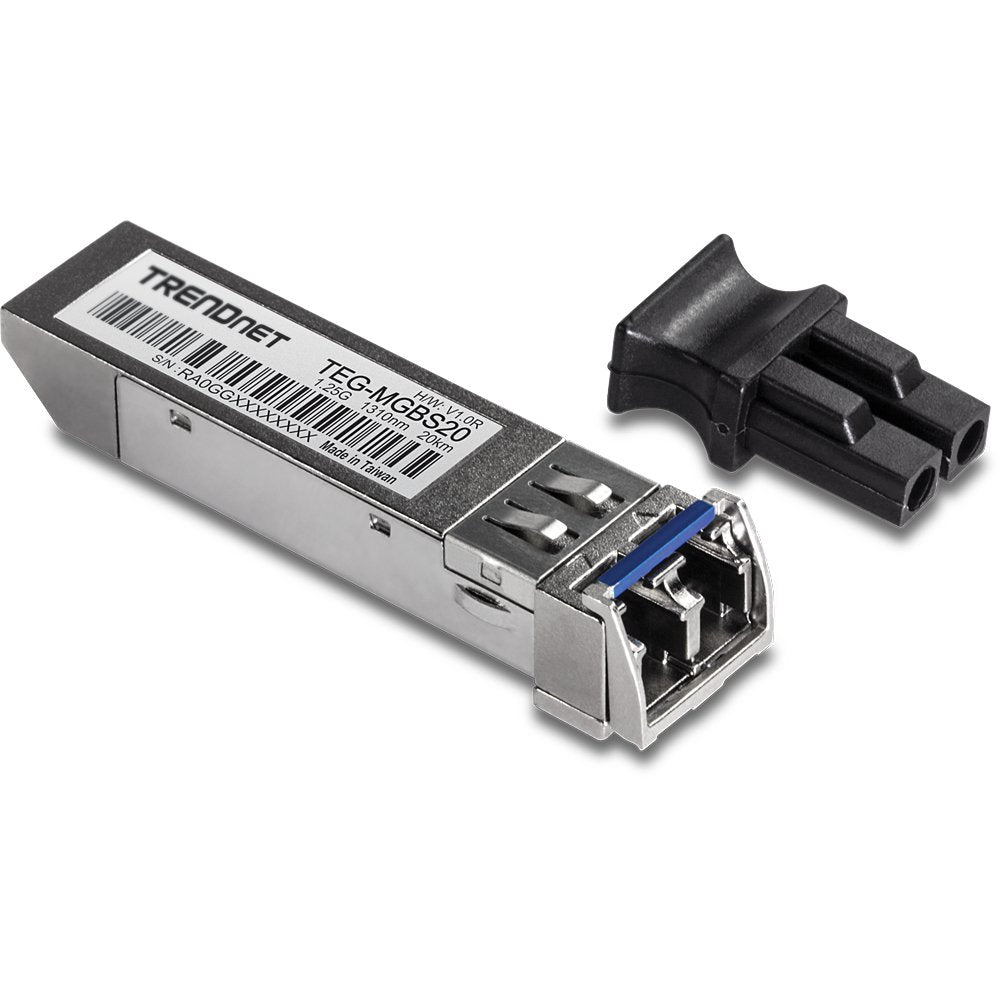 EAN 0710931140620 - Trendnet TEG-MGBS20 convertidor de medio 1250 Mbit/s 1310 nm Monomodo Negro, Acero inoxidable imagen 1