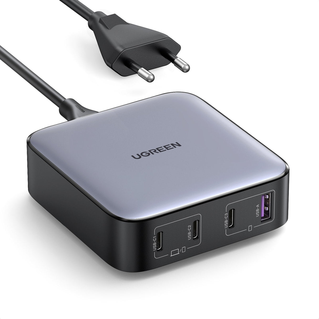 Cargador Rápido De Escritorio Ugreen Nexode 1*Usb-A + 3*Usb-C 100w