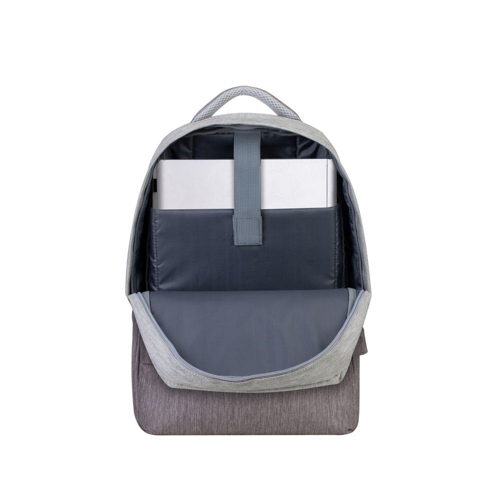 Mochila Riva Nb Prater 15.6" 7562 Gris/Moca