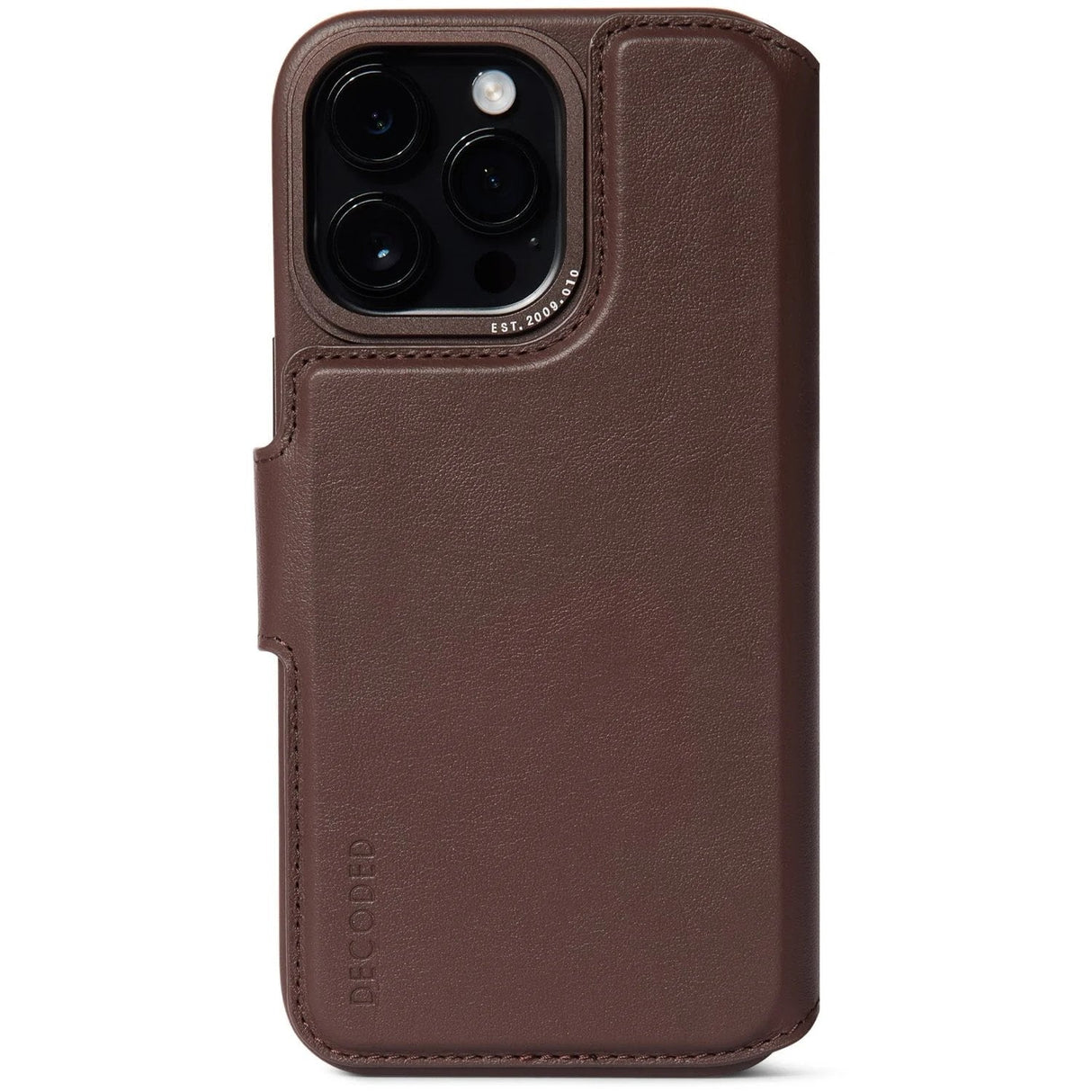 Decoded Leather Modu Wallet Funda Iphone 12 Pro Max / Iphone 13 Pro Max / Iphone 14 Pro Max (6.68") Funda Cartera Marrón