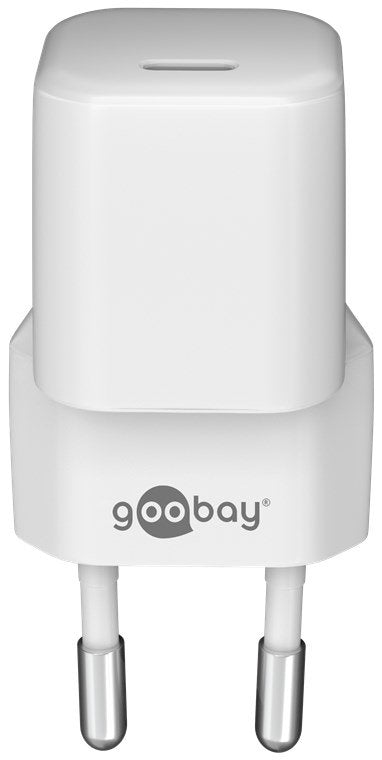 Goobay 59716 Cargador Rápido Usb-C Pd Gan Nano (30 W), Blanco