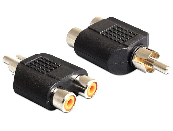 Delock Adapter 2 X Cinchbuchse > 1 X Cinchstecker