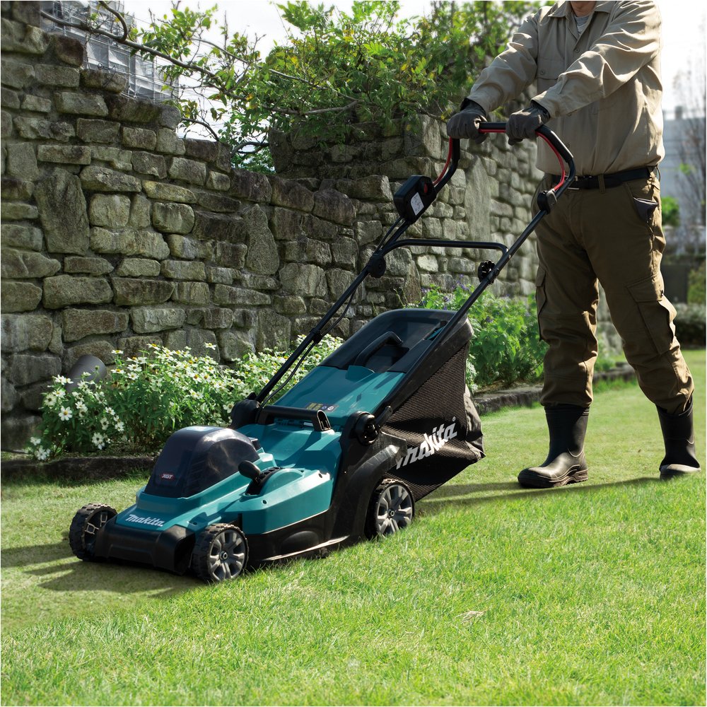 EAN 197050000668 - Makita LM004GZ cortadora de césped Cortacésped manual Batería Negro, Azul imagen 18