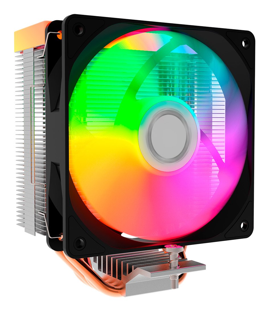 Coolbox Gaming Refrigerador Cpu Argb 4 Heatpipes