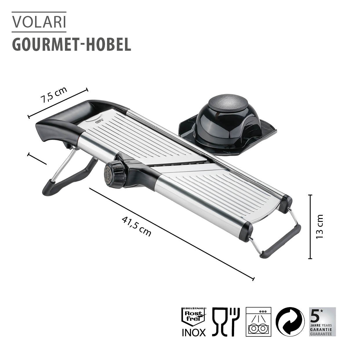EAN 4006664895415 - GEFU 89541 rebanadora Manual Negro, Acero inoxidable Plástico, Acero inoxidable imagen 2
