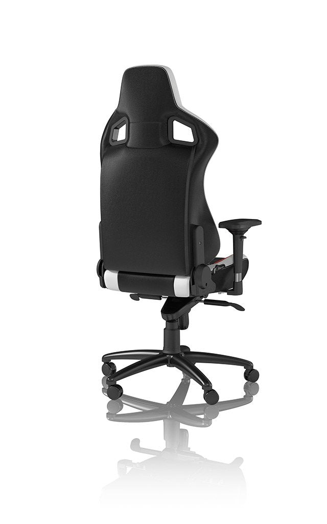Noblechairs Epic Echtleder Gaming Silla - Negro Blanco Rojo