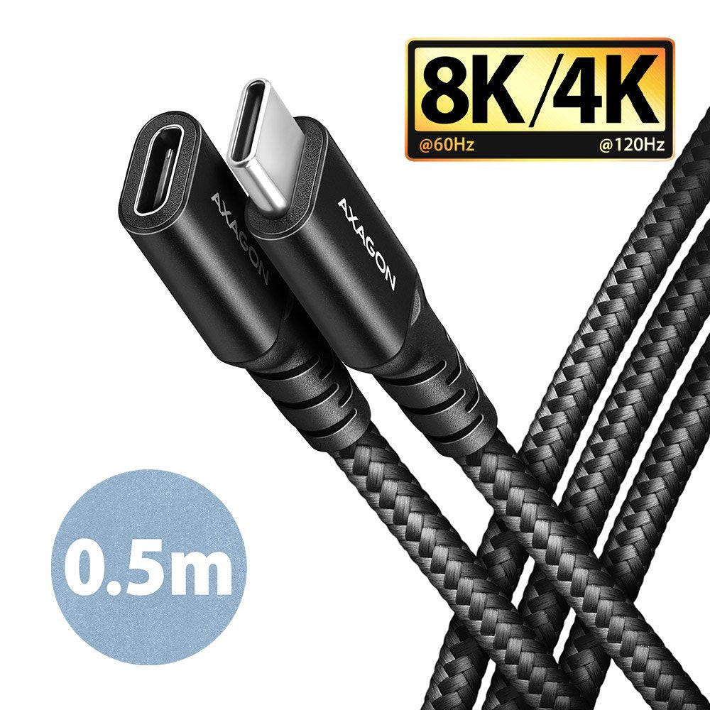 Cable Axagon Bucm32-Cf05ab Usb Usb 3.2 Gen 2x2 0,5 M Usb C Negro