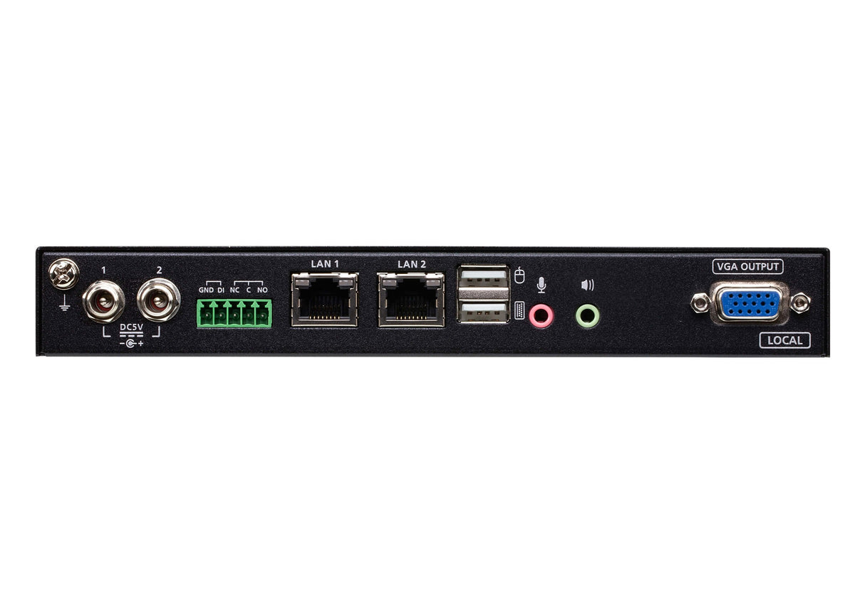 1-Port Vga Kvm Over Ip Switch With Local Or Remote Access, Virtual Media, Power/Lan Redundancy, Audio, Remote Pc Reboot And Rs-2