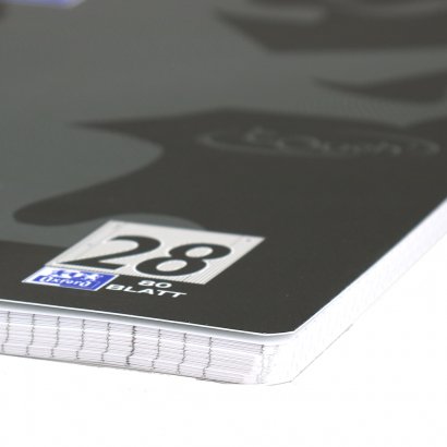 Oxford 400121610 Cuaderno Y Block A4+ 160 Hojas Negro, Gris