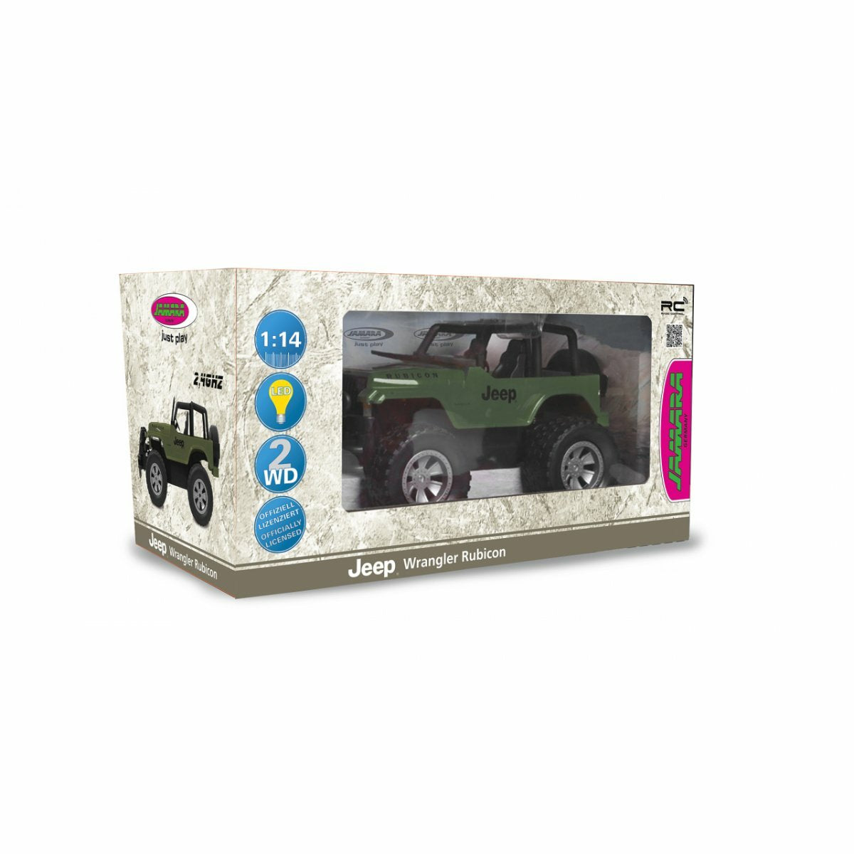 Jamara Jeep Wrangler Rubicon 1:14 Verde 6+