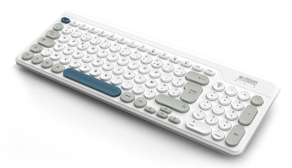 Teclado Inalámbrico Urban Factory Onlee (Blanco)