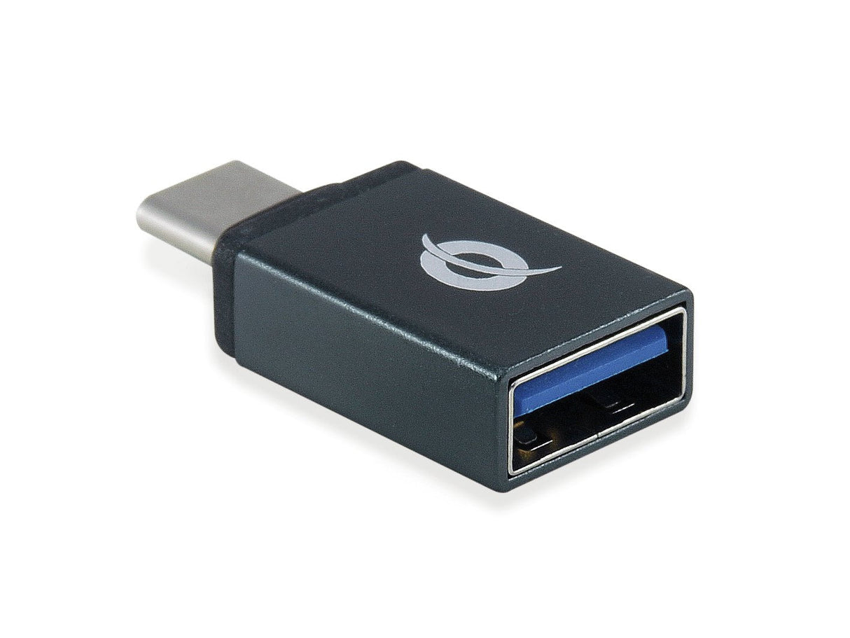 Hub Usb 3.0 Conceptronic Hubbies04b 4 Puertos Usb 3.0 Color Negro Y Adaptador A Usb-C