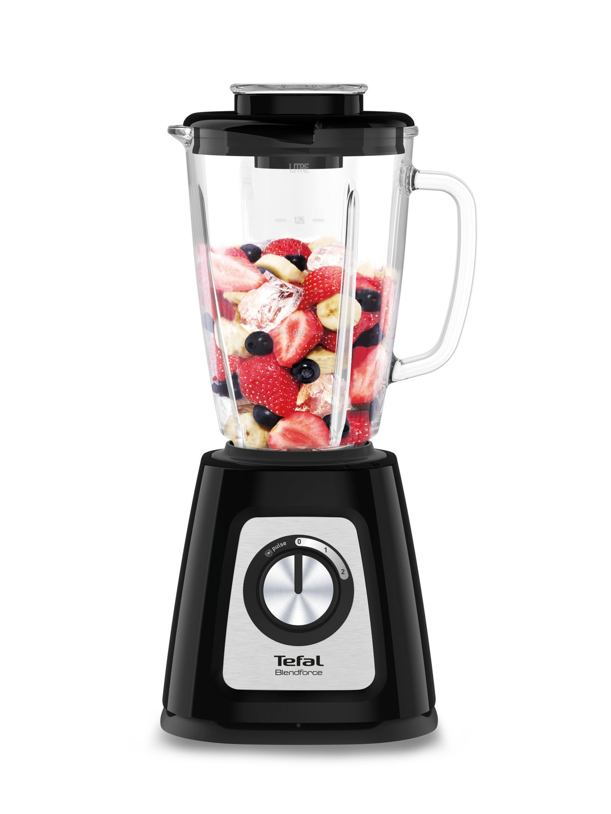 EAN 3016661153419 - Tefal BlendForce II BL4388 licuadora 1,25 L Batidora de vaso 800 W Negro, Acero pulido imagen 2