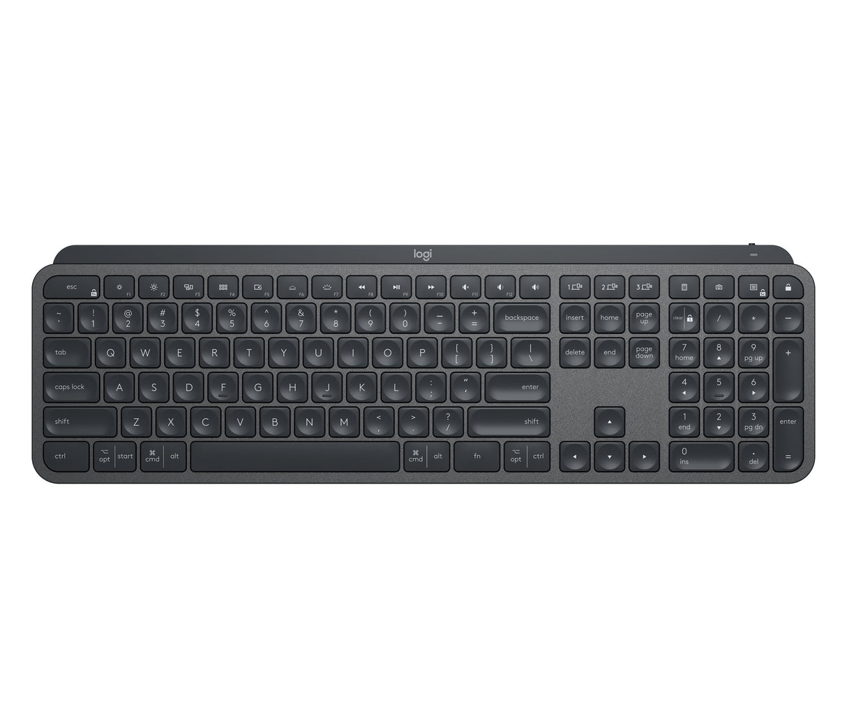 EAN 5099206101869 - Logitech MX Keys teclado Oficina RF Wireless + Bluetooth Portugués Grafito imagen 1