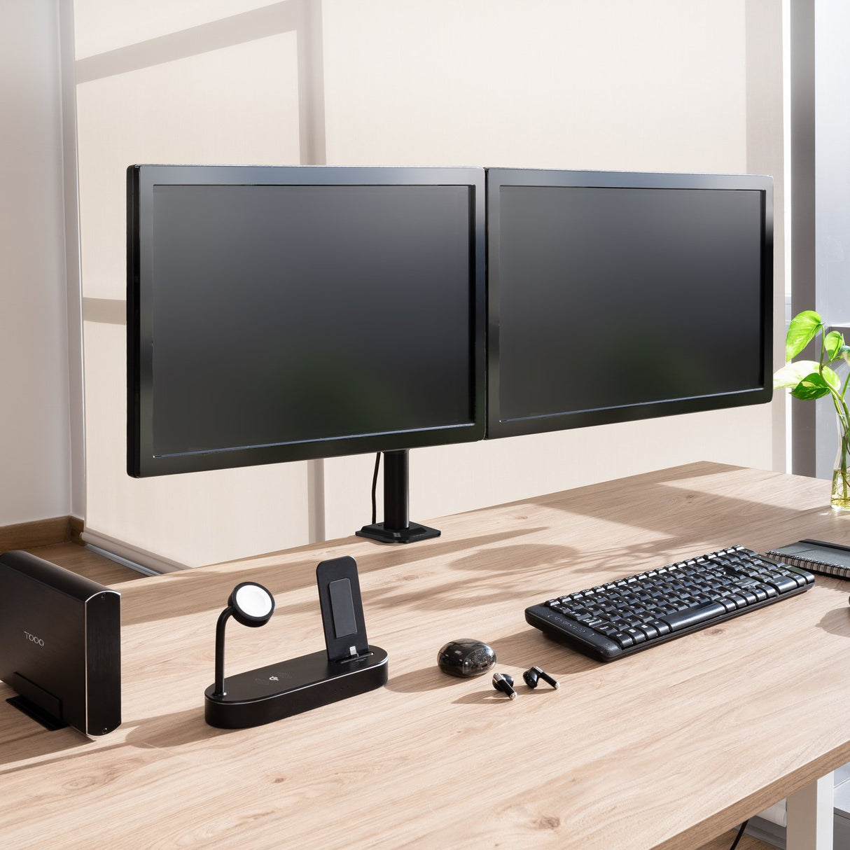 EAN 8433281014374 - TooQ DB1802TN-B soporte para monitor 81,3 cm (32") Escritorio imagen 4