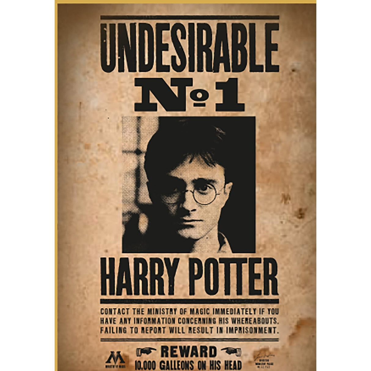 Thumbsup! Puzzle Harry Potter "Wanted No.1" 50teile