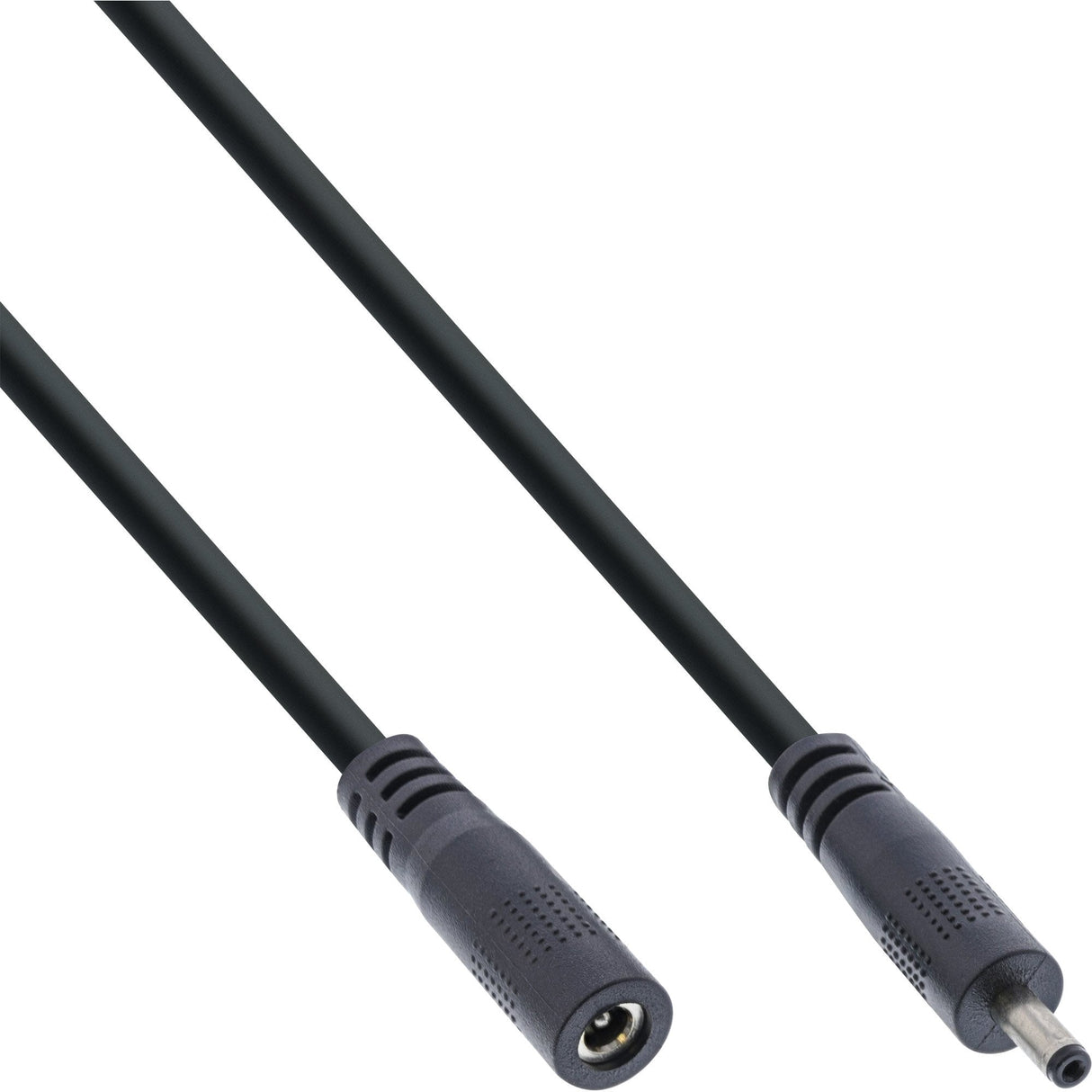Cable De Extensión De Cc Inline, Enchufe De Cc Macho/Hembra 3,5x1,35 Mm, Awg 18, Negro, 1 M