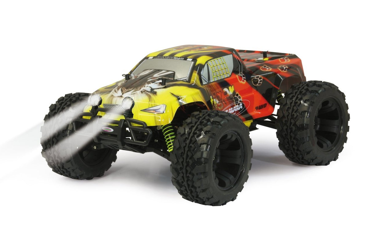 Jamara Tiger Monster Truck Motor Eléctrico 1:10, Radiocontrol Monster Truck, Motor Eléctrico, 1:10, Listo Para Usar, Multi, Aluminio, Acero