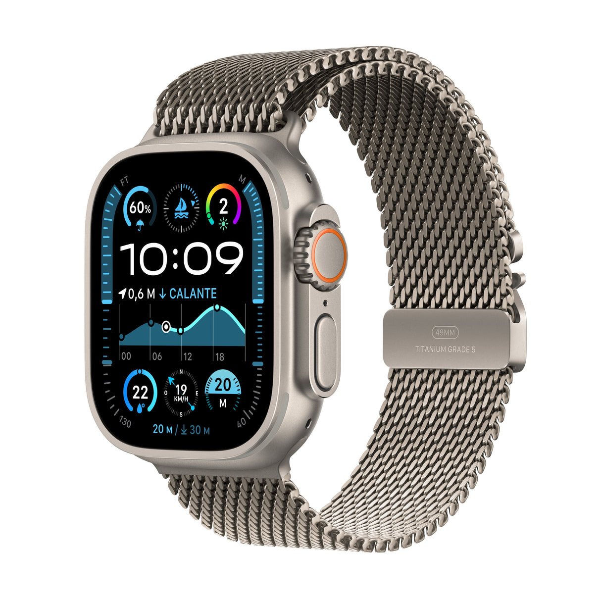 EAN 0195949588501 - Apple Watch Ultra 2 OLED 49 mm Digital 410 x 502 Pixeles Pantalla táctil 4G Titanio Wifi GPS (satélite) imagen 1