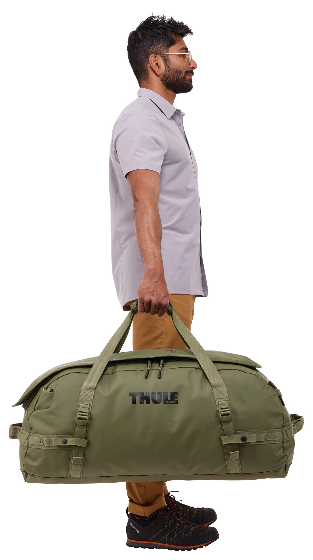 EAN 0085854255288 - Thule Chasm TDSD304 Olivine bolso de lona 90 L Poliéster Oliva imagen 7