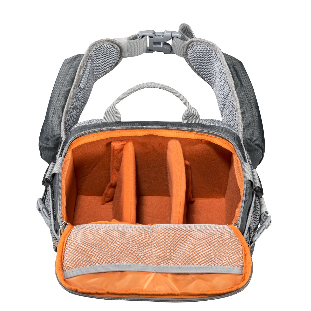 EAN 4250234505833 - Mantona 20583 estuche para cámara fotográfica Estuche con correa de transporte Gris, Naranja imagen 5