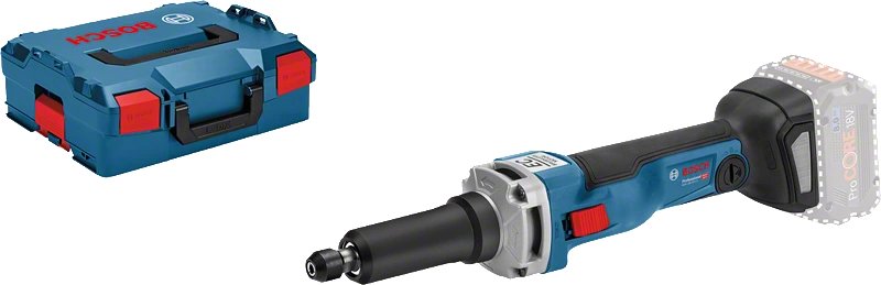 Amoladora Recta A Batería Bosch Professional Ggs 18v-23 Lc Professional Solo, 18 Voltios Azul/Negro, Sin Batería Ni Cargador, En L-Boxx 601229100