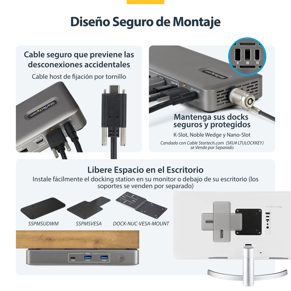 EAN 0065030921930 - StarTech.com 208UE-USB4-DOCK base para portátil y replicador de puertos Alámbrico Gris imagen 9