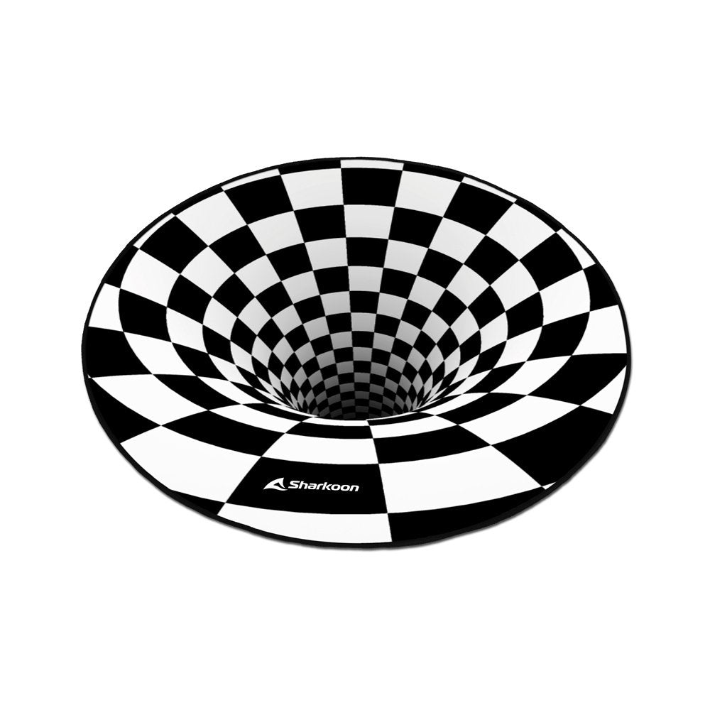 Sharkoon Skiller Sfm12 3d Vortex, Alfombra Protectora Negro/Blanco