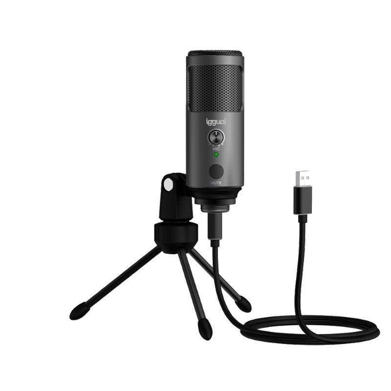 EAN 8435364317273 - iggual Podcasting Pro Negro Micrófono de superficie para mesa imagen 1