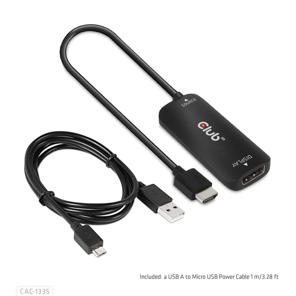 EAN 8719214472498 - CLUB3D CAC-1335 adaptador de cable de vídeo 1 m HDMI + USB DisplayPort Negro imagen 20