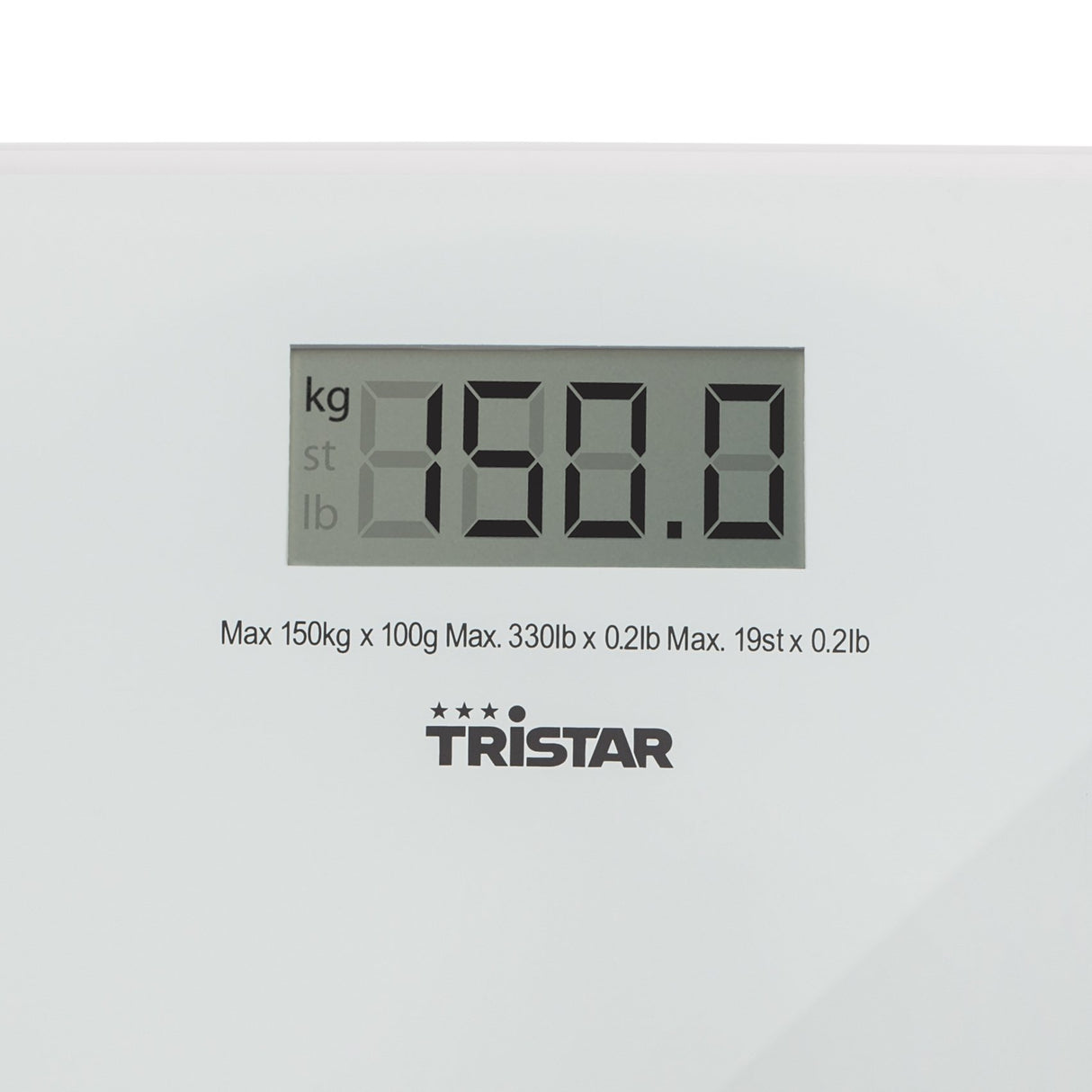 EAN 8713016024190 - Tristar WG-2419 báscula de baño Plaza Transparente, Blanco Báscula personal electrónica imagen 4