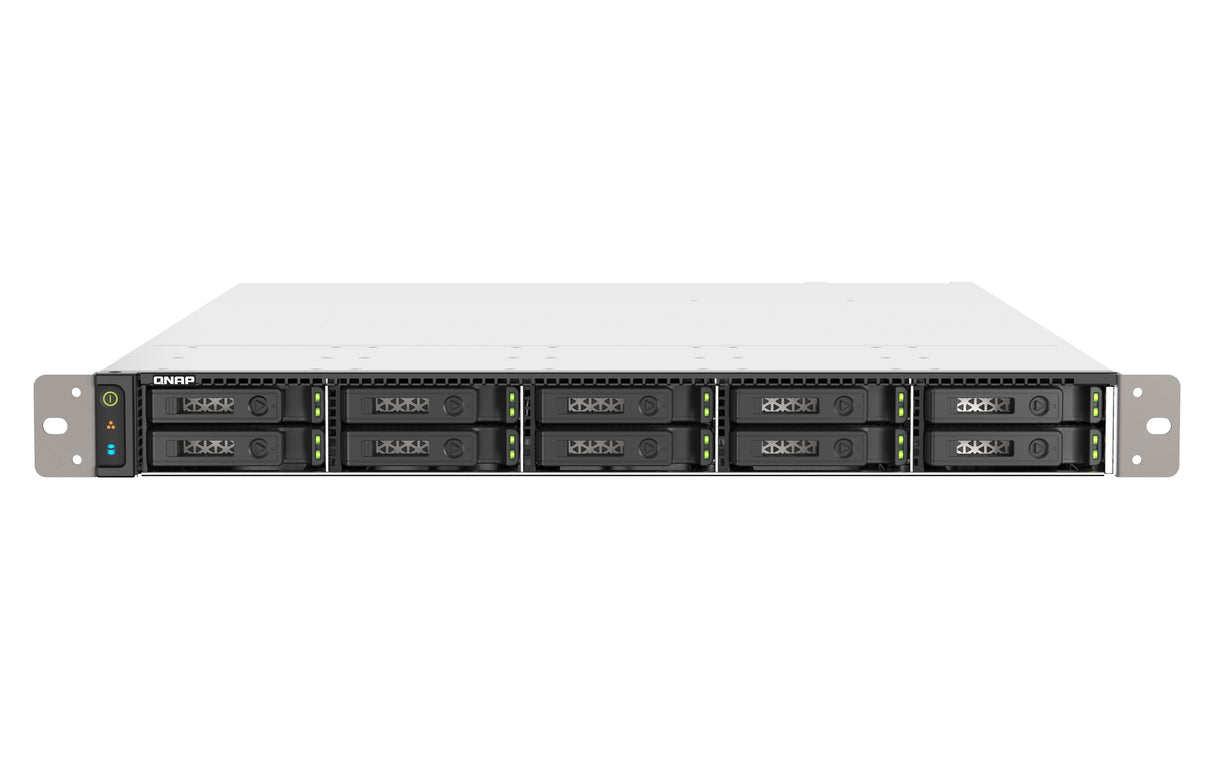 EAN 4711103082126 - QNAP TS-h1090FU NAS Bastidor (1U) EPYC 7232P 64 GB DDR4 0 TB QuTS hero Negro, Gris imagen 1