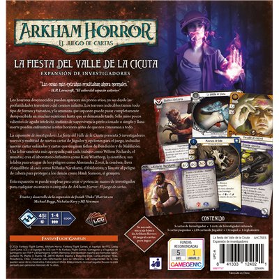 Juego De Mesa Arkham Horror Lcg La Fiesta Del Valle De La Cicuta Expansion Investigadores Edad Recomendada 14 Años