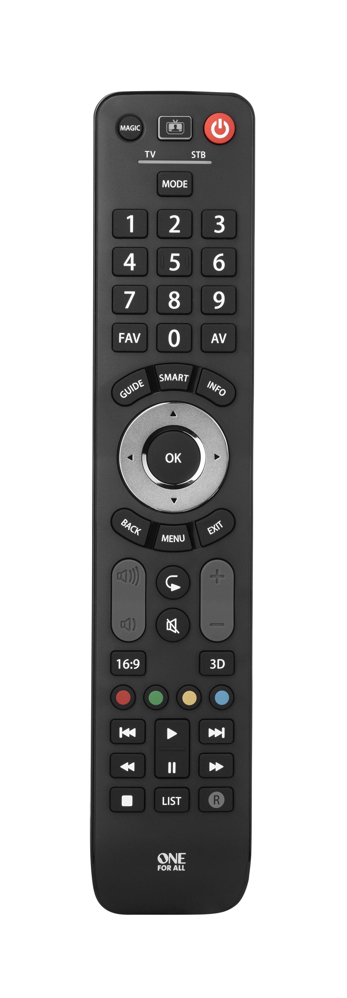 EAN 8716184065446 - One For All Advanced Evolve 2 mando a distancia IR inalámbrico TV, Receptor de televisión Botones imagen 1