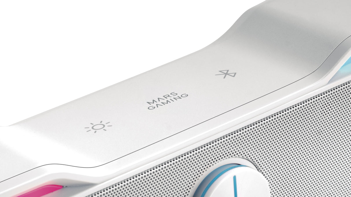 Barra De Sonido Con Bluetooth Mars Gaming Msbx 10w 2.0 Blanca