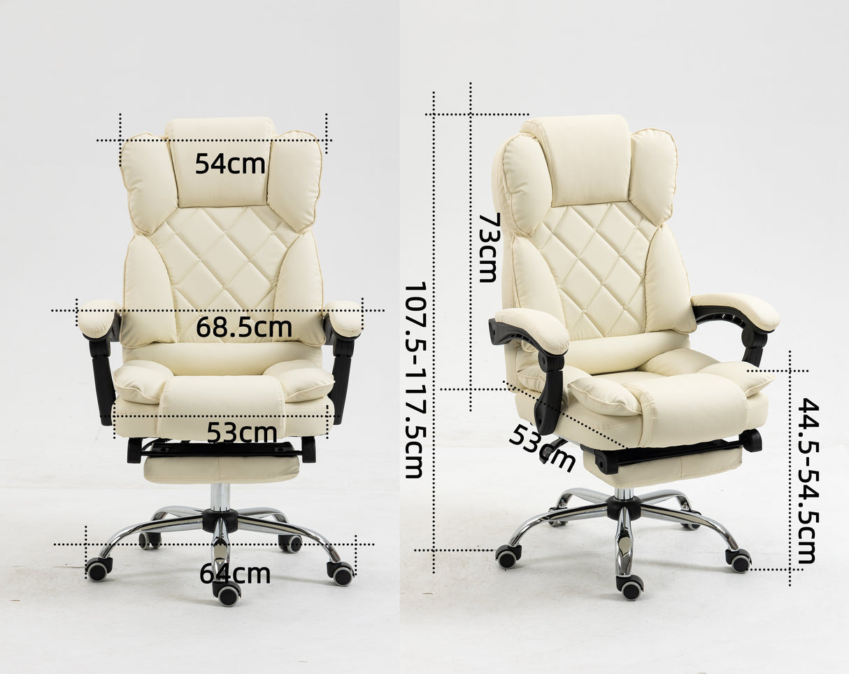 Silla De Oficina Activejet Yk7416 Beige