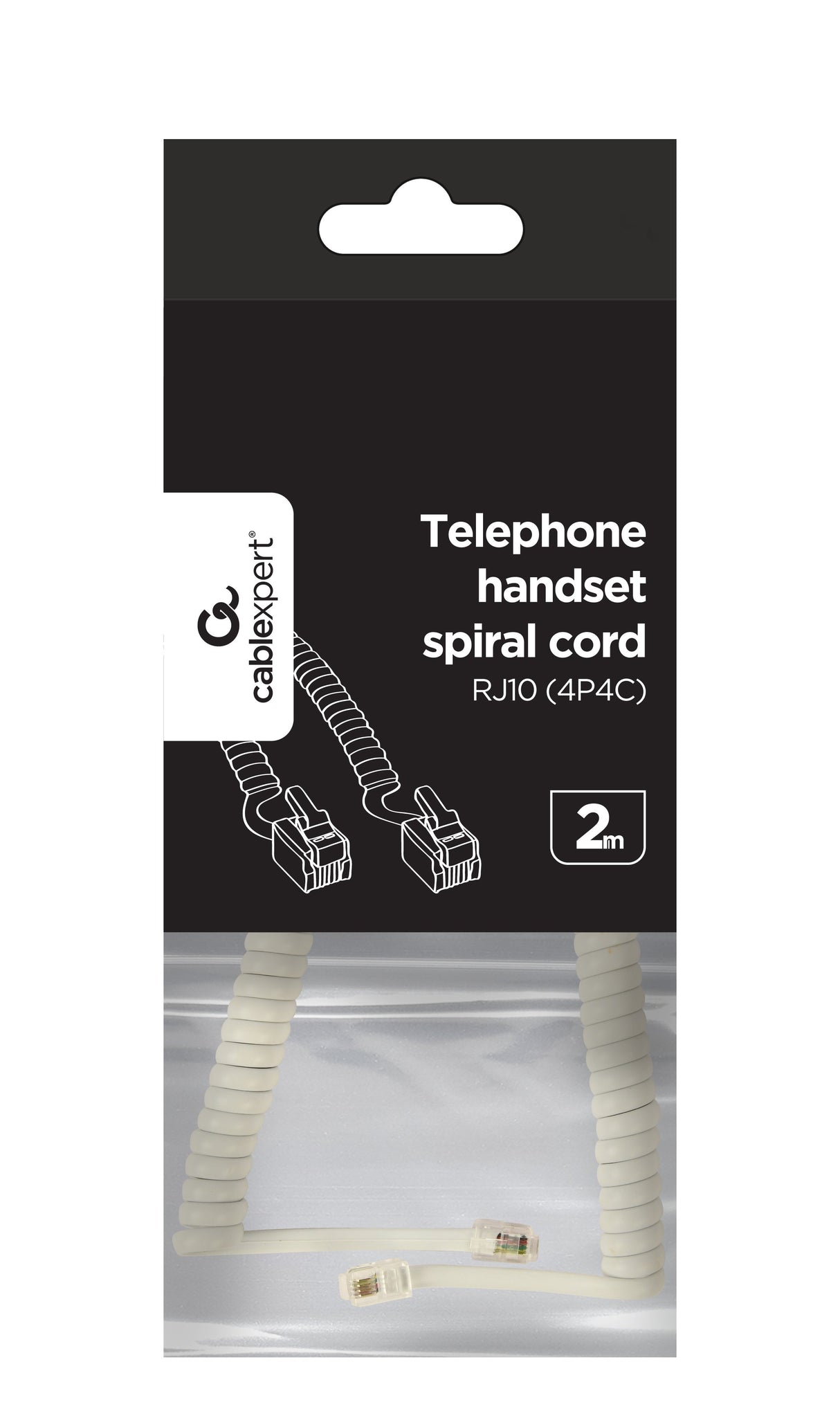 EAN 8716309099226 - Gembird TC4P4CS-2M-W cable telefónico Blanco imagen 2